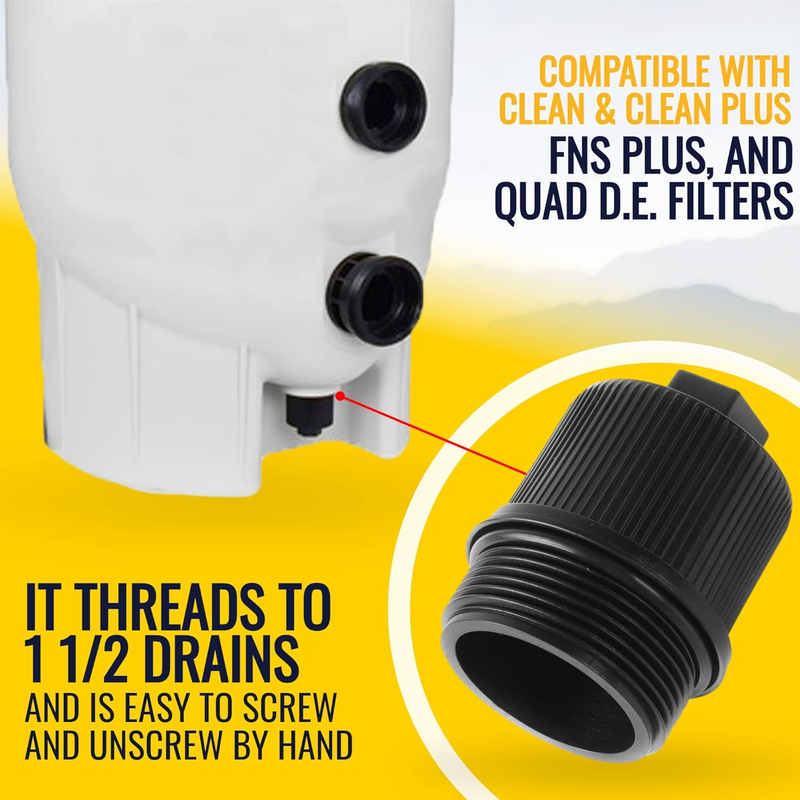 Drain Plug Cap Assembly Replaces 190030 Fits for Pool and Spa Filter for Pentair