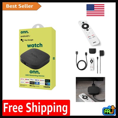 onn 4K UHD Streaming Device with Voice Remote & Chromecast - Ultimate Viewing