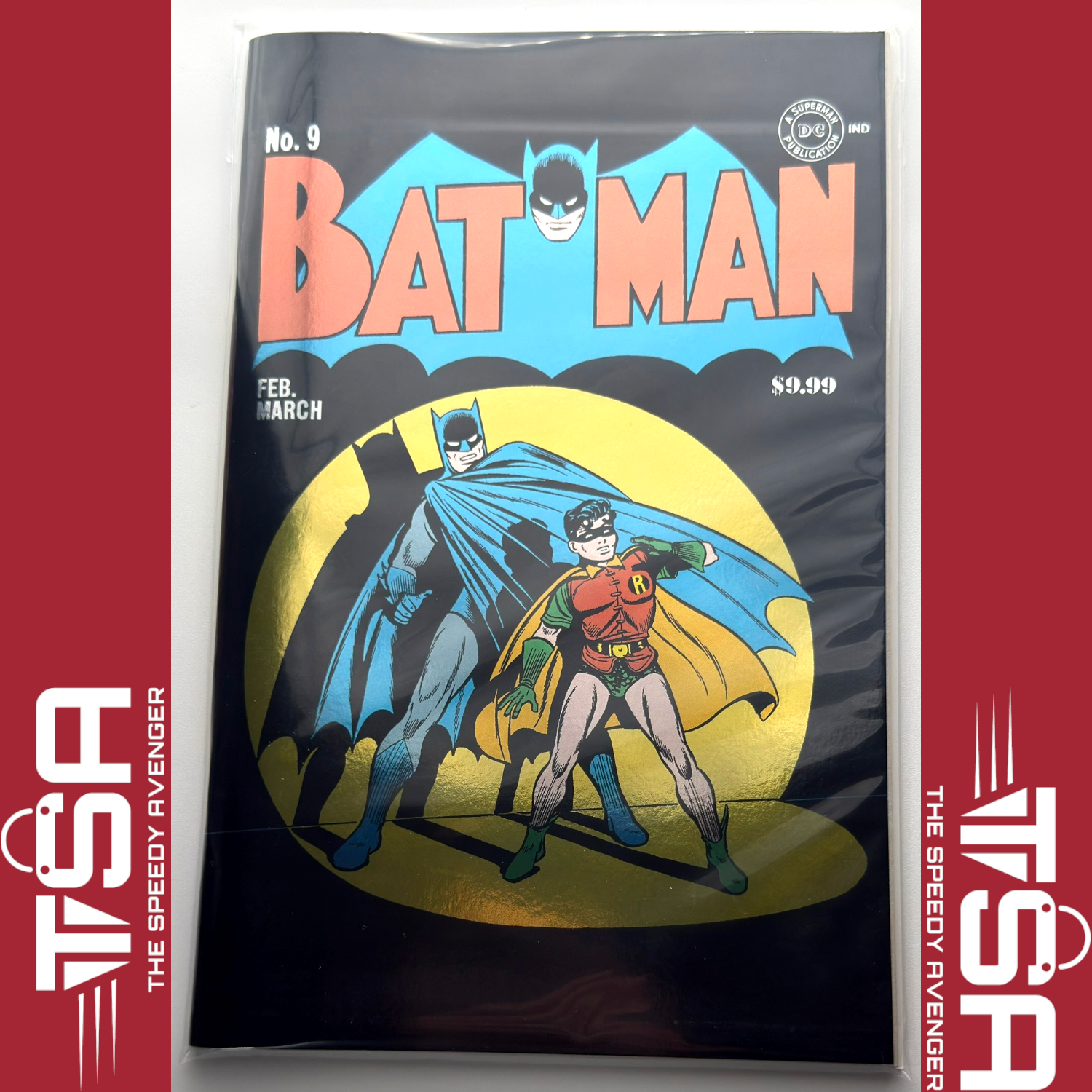 BATMAN #9 (Vol 1) 2025 Foil Facsimile Edition Variant Jack Burnley Robin DC