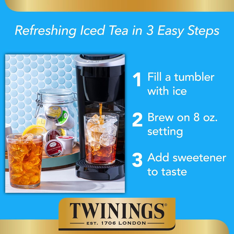 Earl Grey K-Cup Pods for Keurig, Caffeinated Black Tea Flavoured with Citrus and