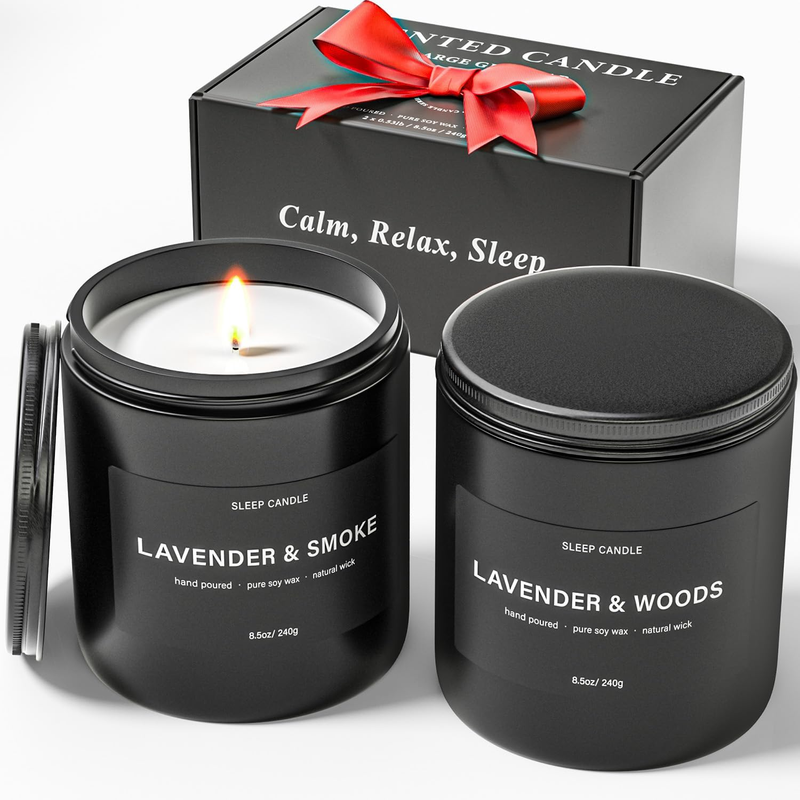 Scented Candles for Men,  Candles for Home Scented, Scented Candle Set for Stres