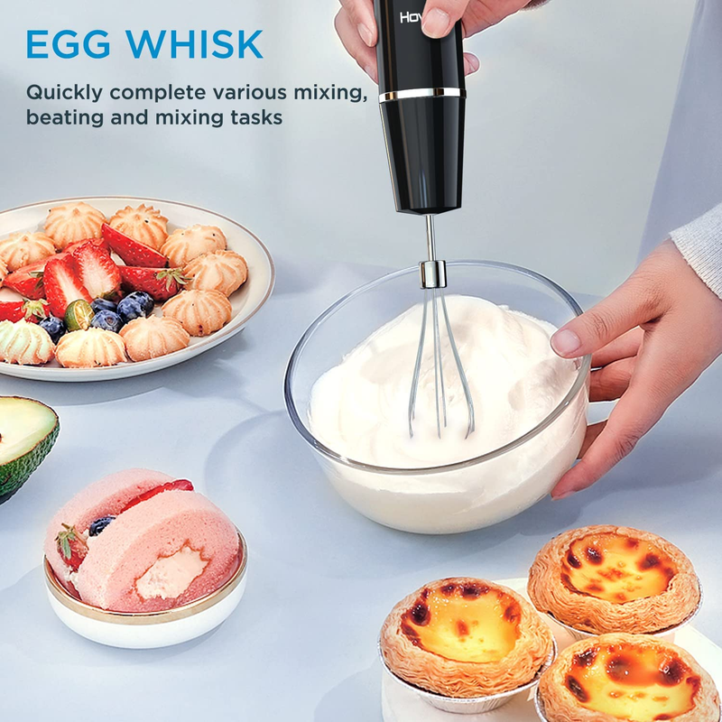 1000W Immersion Hand Blender, 4-In-1 Multifunctional 2 Speed Stainless Steel Han