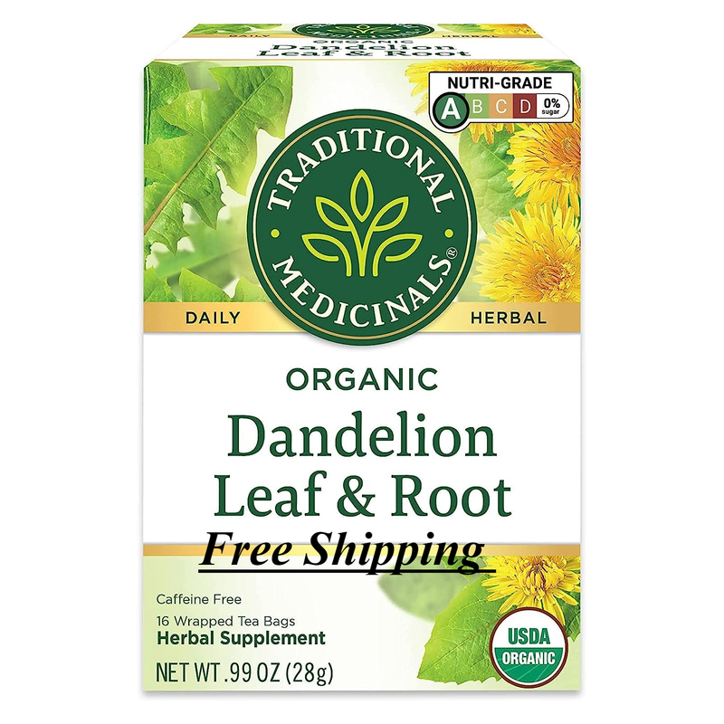 Traditional Medicinals Tea, Organic Dandelion Leaf and Root 