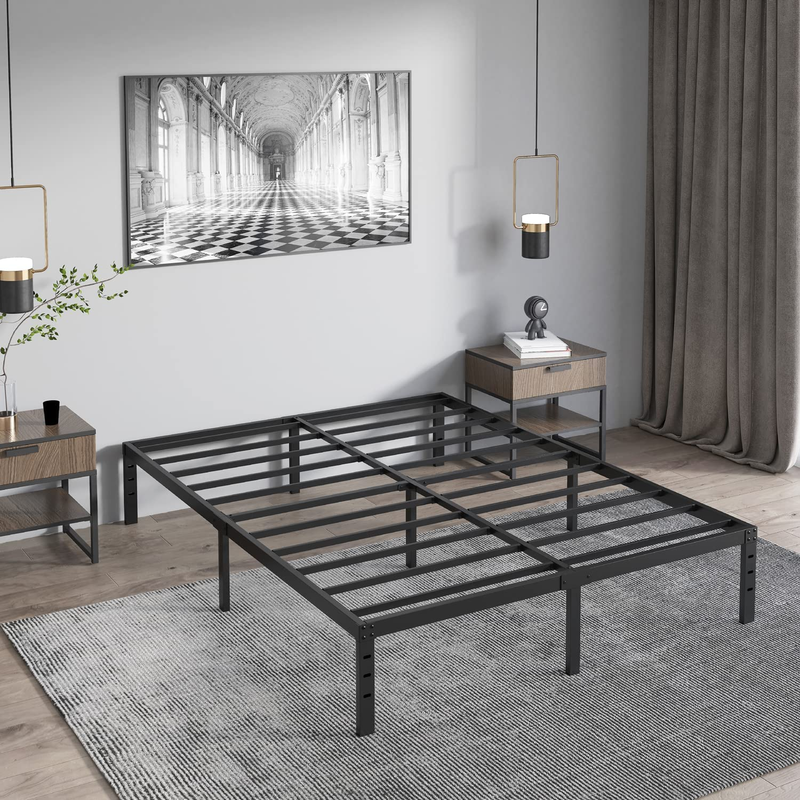 COMASACH California King Bed Frame 16 Inches Tall, Heavy Duty Metal Platform Bed