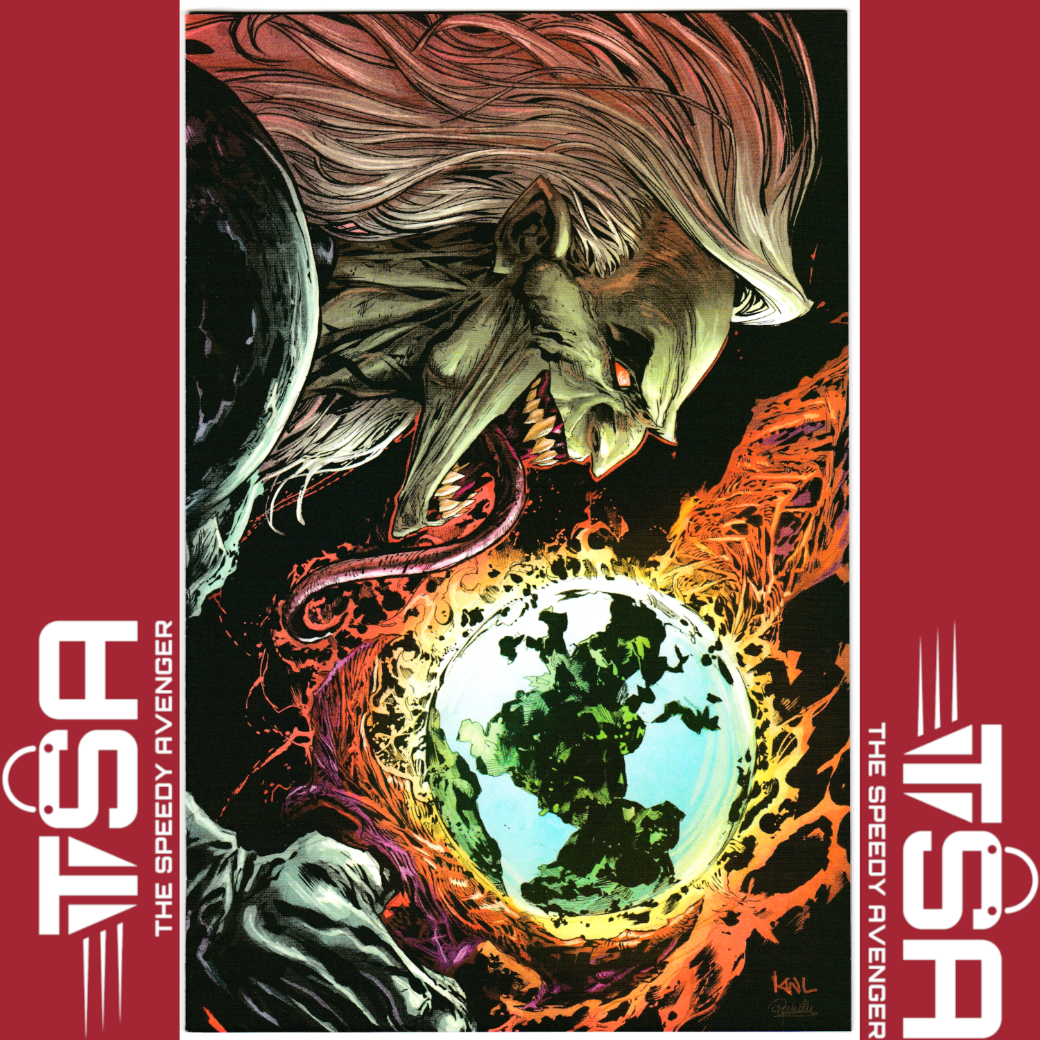 WEB OF VENOM EMPYRE'S END #1 Ken Lashley Virgin Variant Exclusive 2020 KNULL!