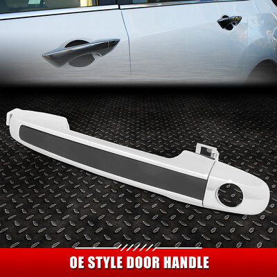 Для 06-08 Sonata Черная/хромированная наружная ручка передней левой двери со стороны водителя с замочной скважиной