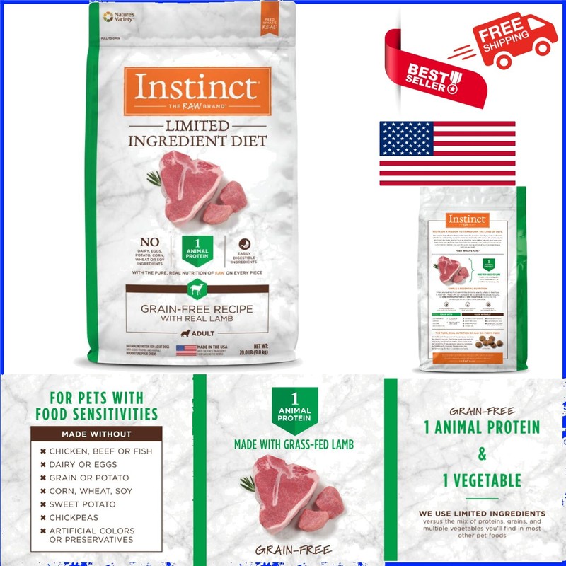 20 lb. Premium Limited Ingredient Diet Dog Food with Easily