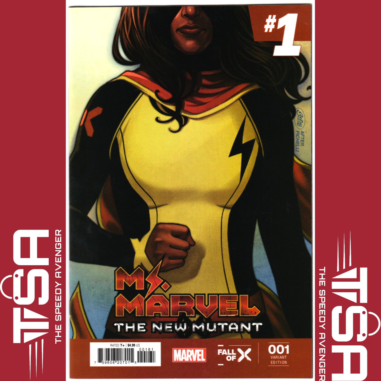 MS. MARVEL THE NEW MUTANT #1 Betsy Cola Ms. Marvel #1 Homage Variant 2023