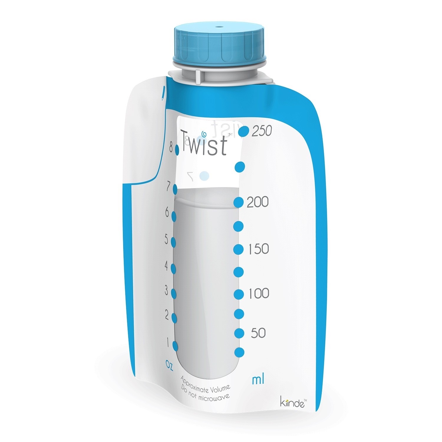 New Kiinde twist pouches 40 pouches of 6oz (20ea box)