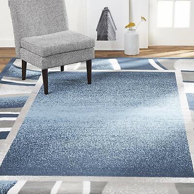 Modern Contemporary Geometric Area Rug Runner Accent Mat Carpet