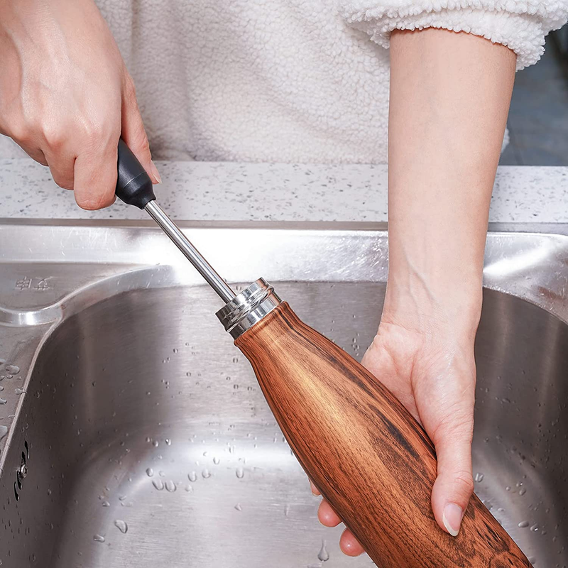 Water Bottle Cleaning Scrubbing Brush, Stainless Steel Bottle Brush, Compatible