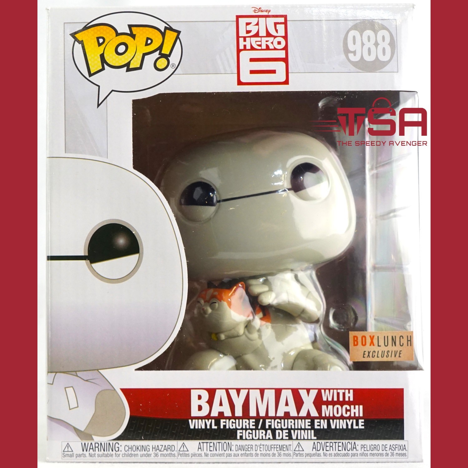 Funko Pop! Disney BAYMAX WITH MOCHI #988 Big Hero 6 Box Lunch Exclusive 2020