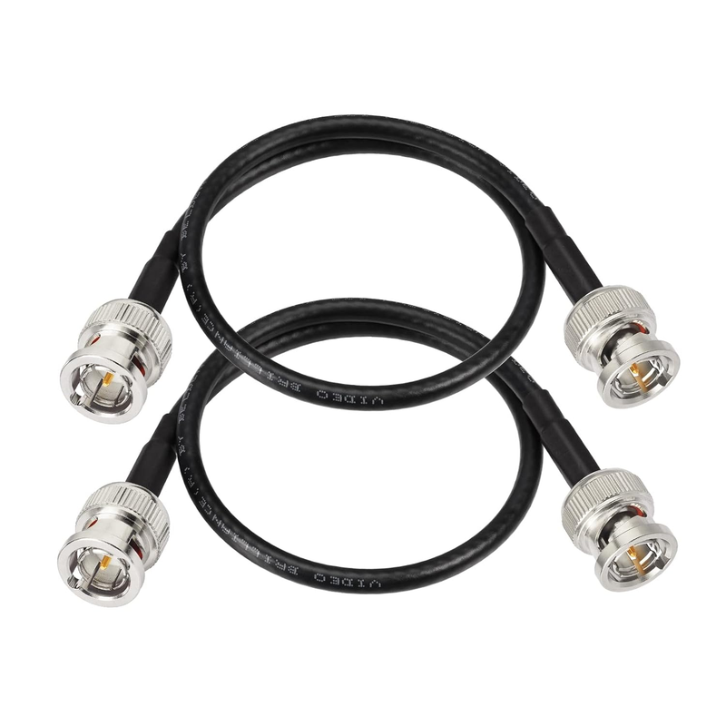 3G/6G HD SDI Cable BNC Cable 1Ft Thin & Short (Belden 1855A) Supports 2 Pcs