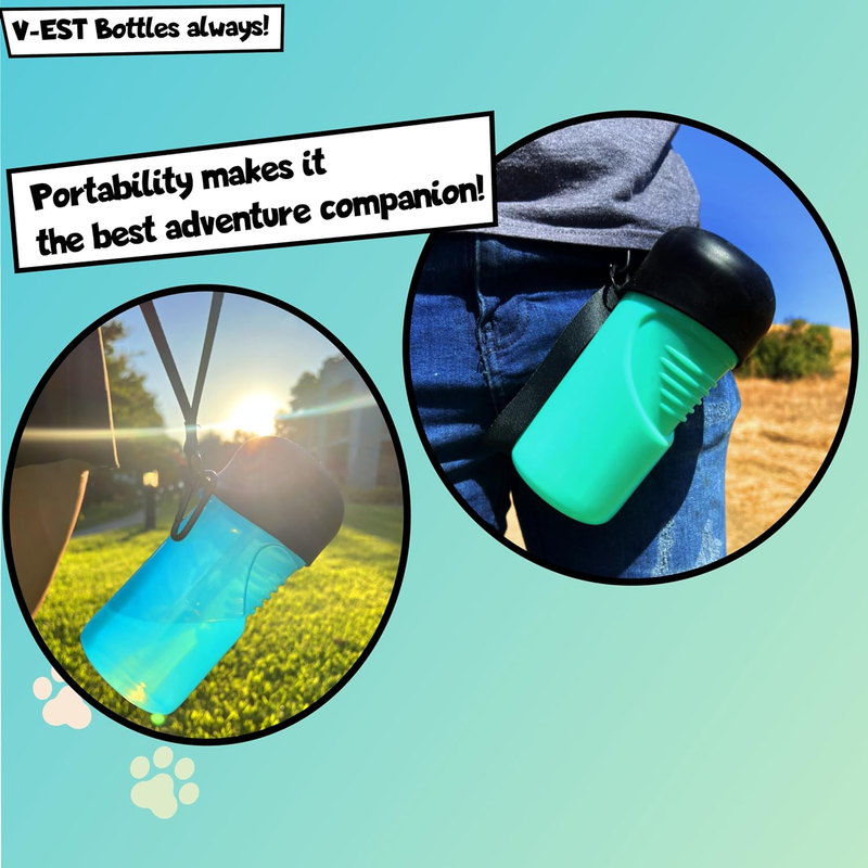 Dog Water Bottle - Dog Travel Water Bottle -Dog Bottle -Travel Dog Water Bowl -P