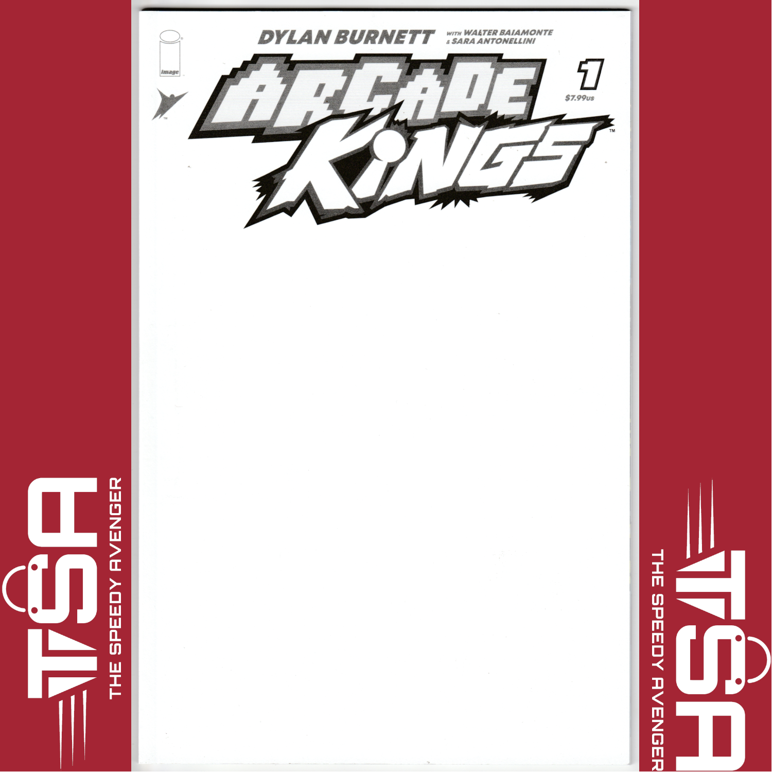 ARCADE KINGS #1 Blank Sketch Variant Image Comics Dylan Burnett Miniseries 2023