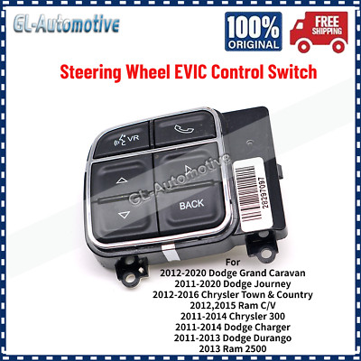 New Steering Wheel EVIC Control Switch 56046255AD For 2011-2020 Dodge Chrysler