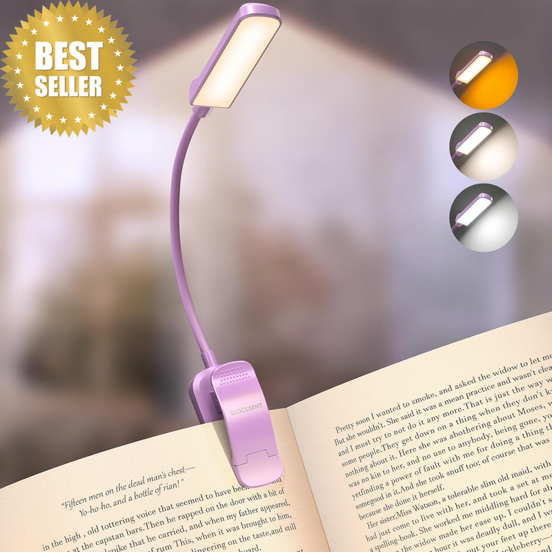 13 Leds Book Light for Reading in Bed at Night,Reading Light A40 | 3 Colours & 5