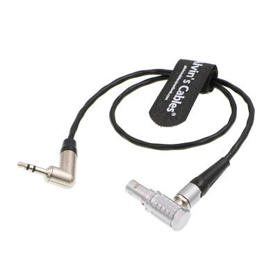 Red Komodo Timecode Cable Tentacle Sync Right Angle 3.5mm TRS to EXT 9 Pin Male