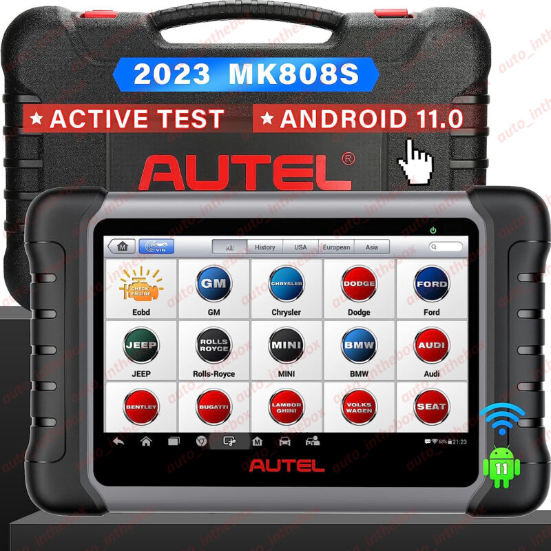 2023 Autel MaxiCOM MK808S Bidirectional Car Diagnostic Scanner Tool Key Coding