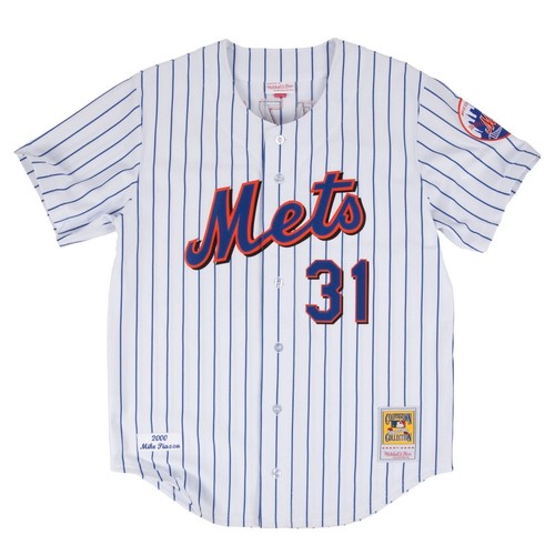 NY METS #31 MIKE PIAZZA THROWBACK SEWN WHITE JERSEY NEW SIZE
