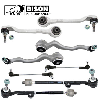 Bison Performance 8pc Front Lower Control Arm Sway Bar Tie Rods Kit For F22 F30