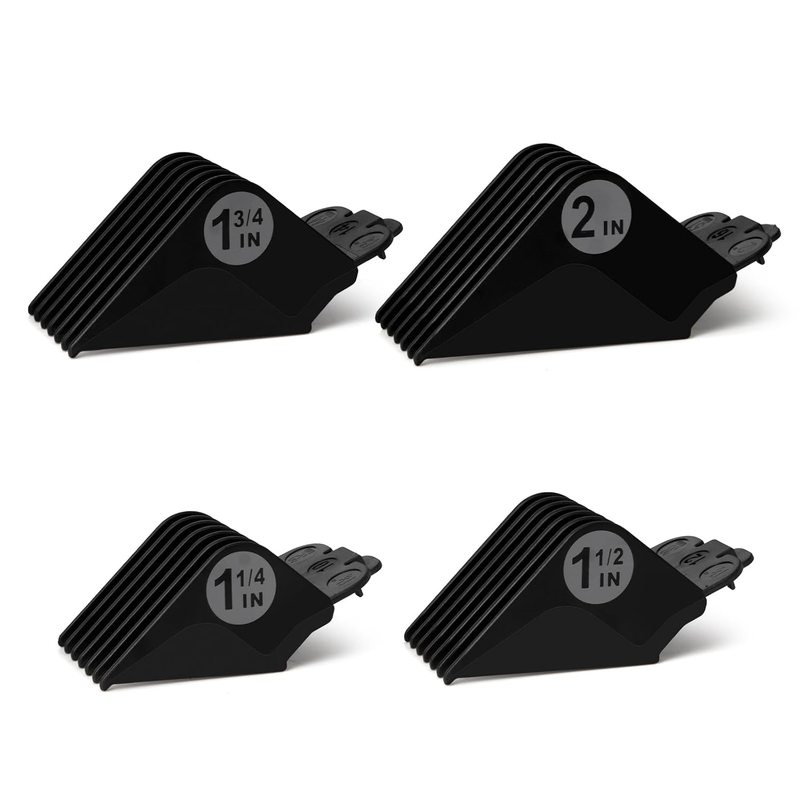 Clipper Guards Set 16 14 12 10 Compatible with Most Wahl Clippers, Clipper Guide