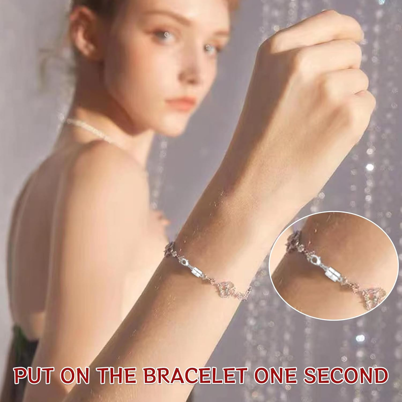 Magnetic Necklace Clasp with Lobster Clasp 18K Gold and Silver Magnetic Jewelry