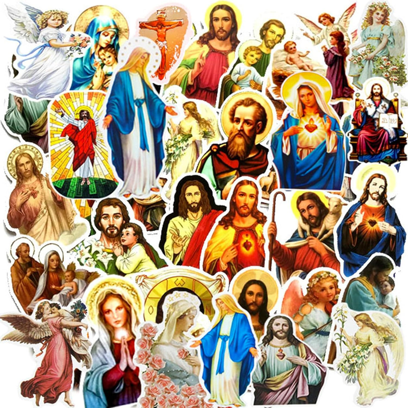 Catholic Stickers Religious Bible Faith Cross Sticker Pack Gif...
