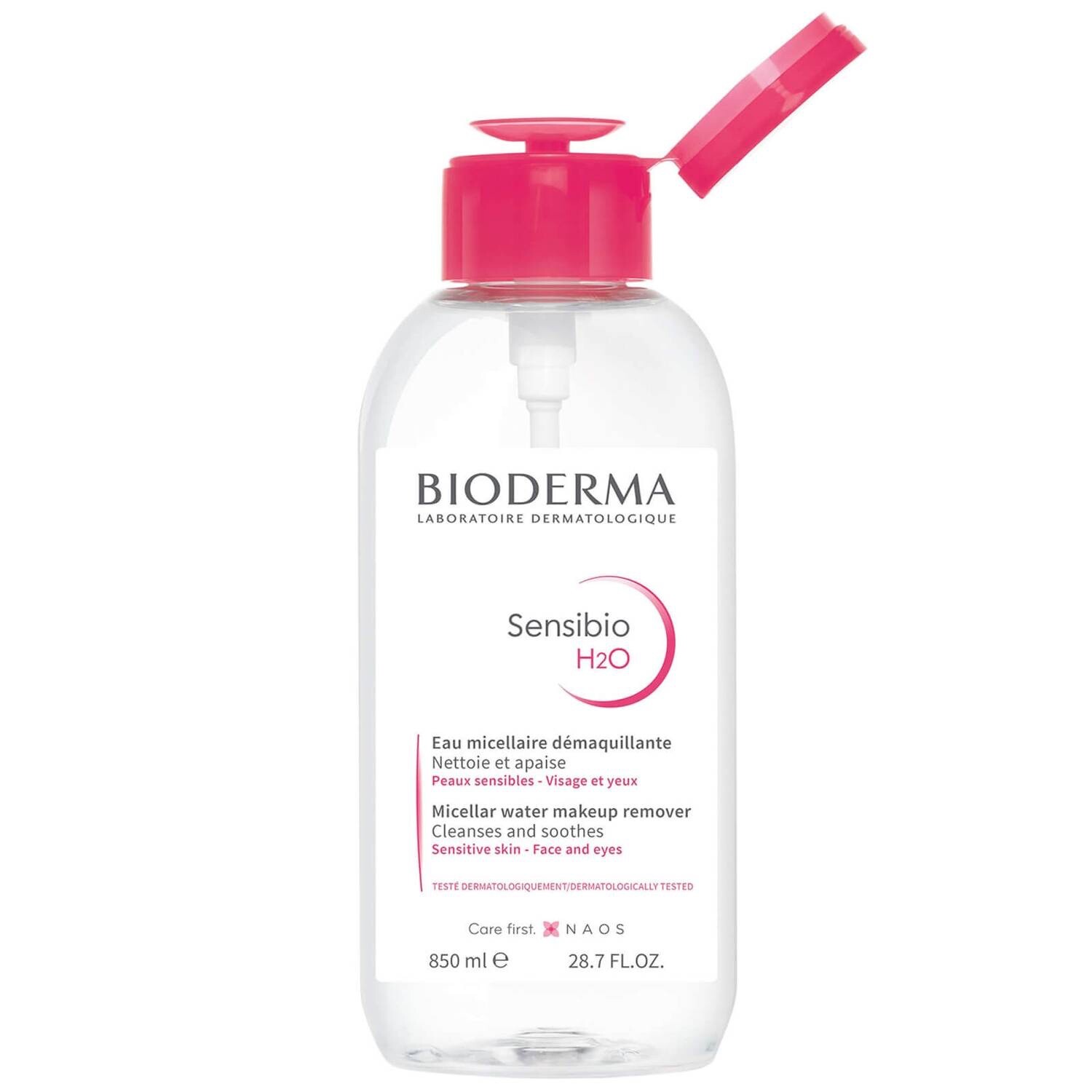 Bioderma Sensibio H2O 500ml 9本 Bioderma Sensibio H2O Micellar Water, Makeup Cleanser for