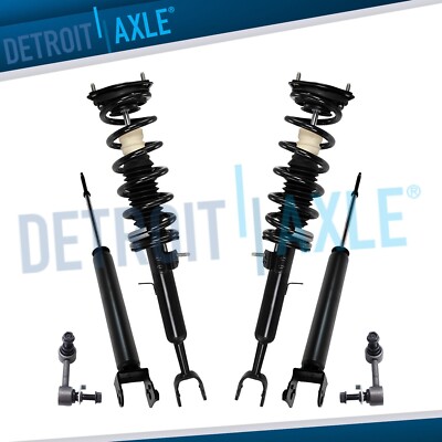 RWD Front Struts Rear Shocks Absorbers Sway Bars for 2003 - 2006 Infiniti G35
