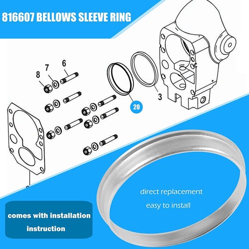 816607 Bellows Sleeve Ring for Mercrusier Alpha One Gen II/2 1991~2022 18-1728