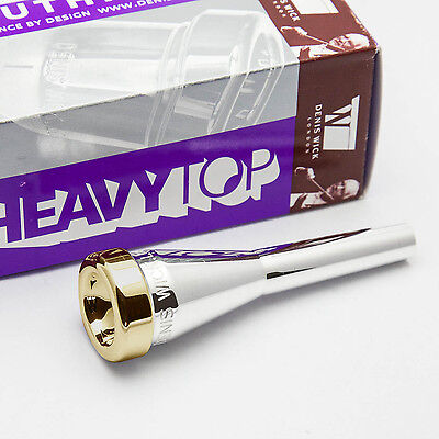 Genuine Denis Wick 3 Heavytop 24K Gold Rim & Cup Trumpet Mouthpiece NEW