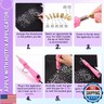 6800Pcs Black Hotfix Rhinestones for Clothing, 2-5mm Mixed Sizes Iron On Flatback Glass Gems for Crafts, Bedazzling Crystals Black Rhinestones for Crafting Hats Shoes Fabric Nail Art