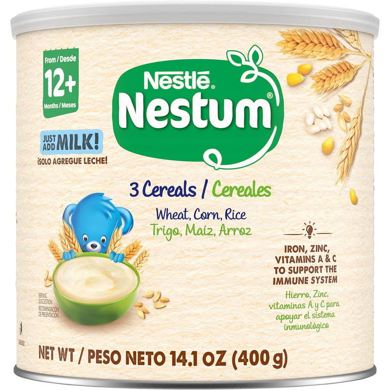Nestle Nestum Junior Cereal, 3 Cereals - Wheat, Corn & Rice