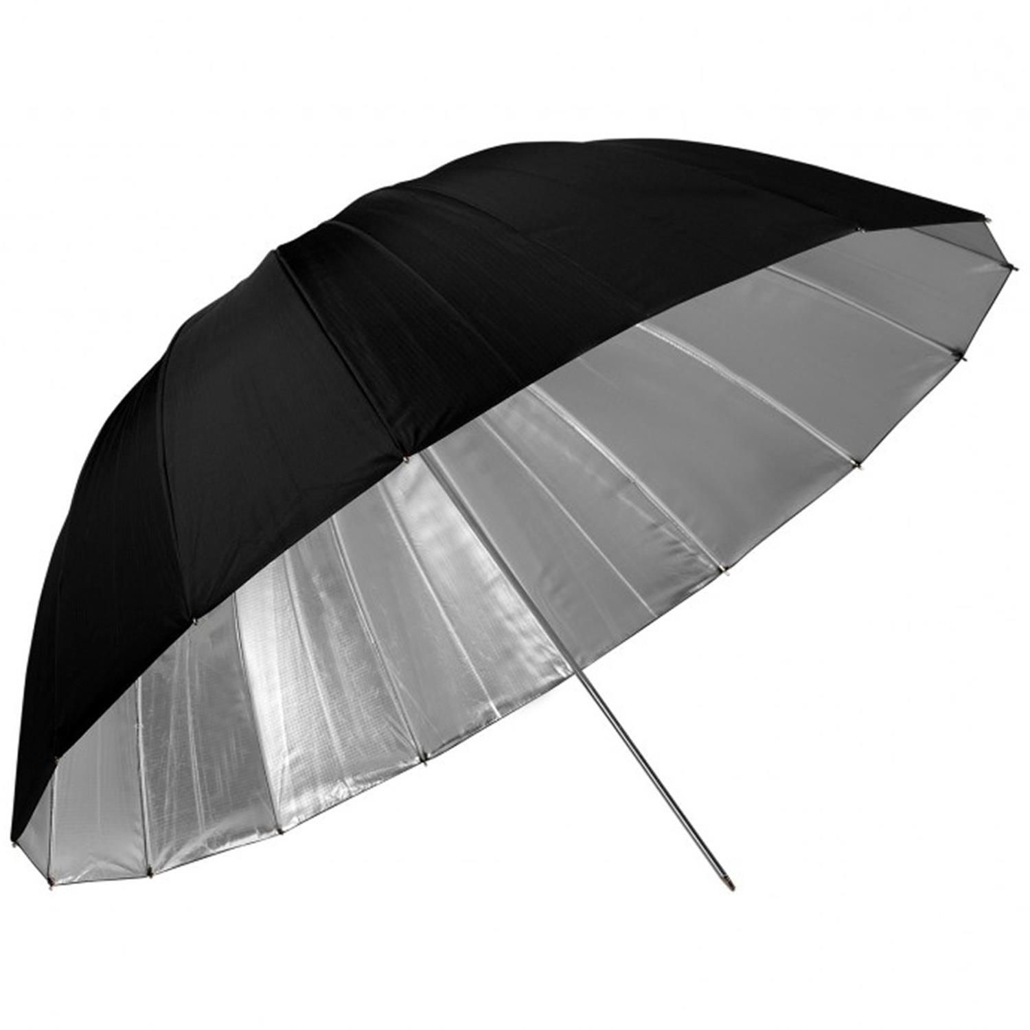 NICEFOTO Parapluie Réflecteur Parabolique – Noir / Argent – 150 cm