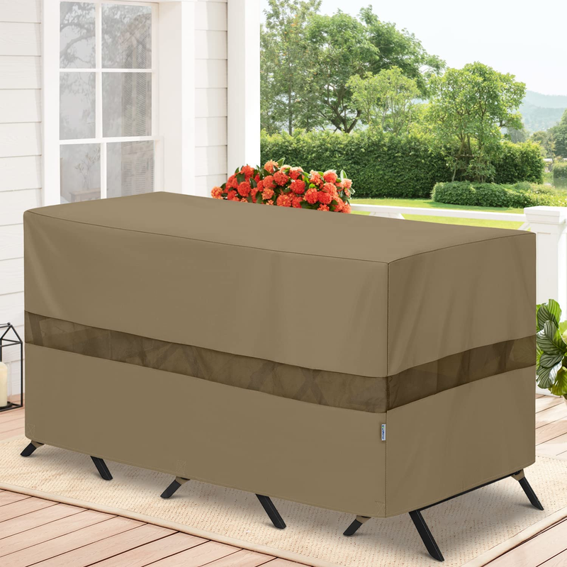 Outdoor Bar Set Cover 69 Inch, Heavy Duty Waterproof Bistro Table Cover for 3-Pi