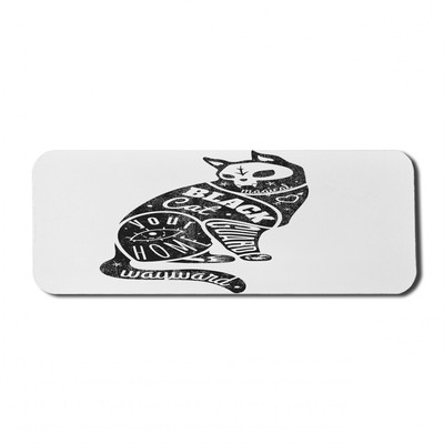 Ambesonne Modern Scene Rectangle Non-Slip Mousepad, 31'' x 12'' Gaming Size