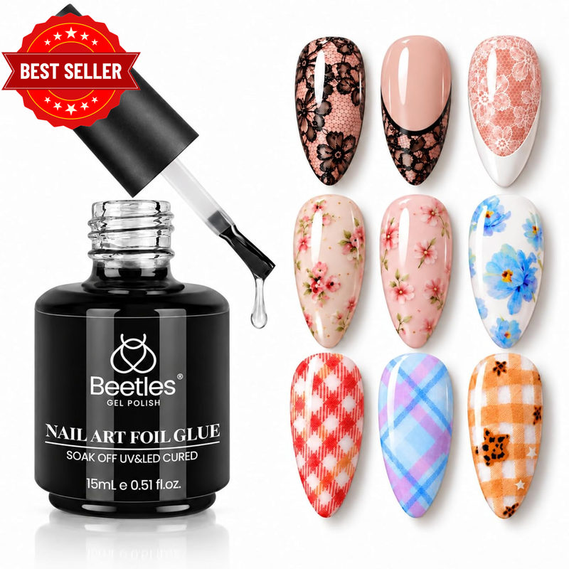 Beetles Nail Foil Glue Transfer Gel for Nails 1PCS 15ML