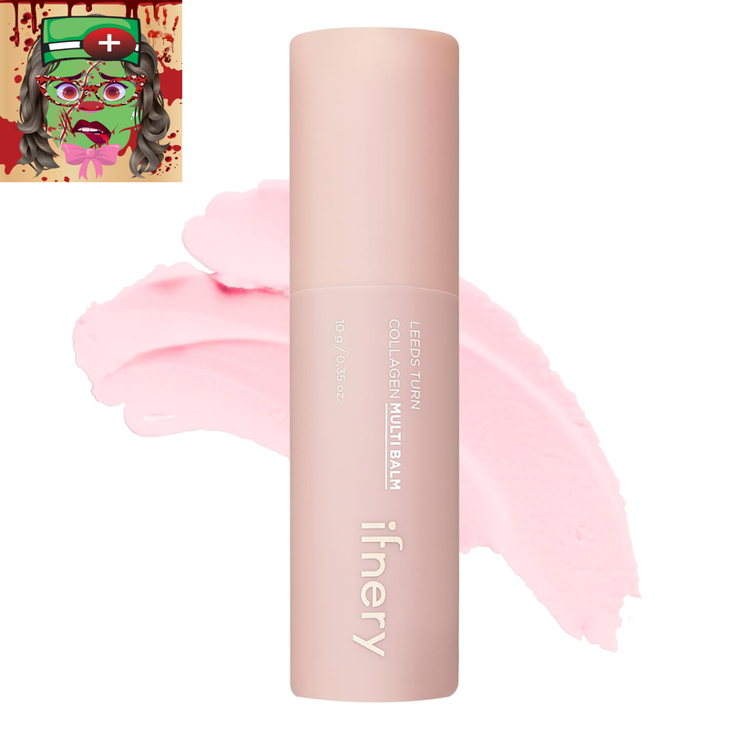 Multi Collagen Balm Stick Reduce Wrinkle All-In-One Hydrating Moisturizer for Face, Eyes, Lips 0.35 Oz. Non Greasy