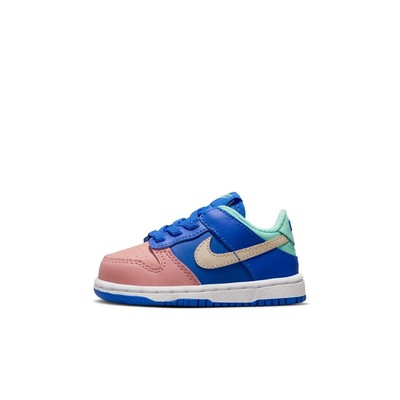Кроссовки для малышей Nike Dunk Low SE Salmon Toe Hyper Royal/Sanddrift (FD8271 400)