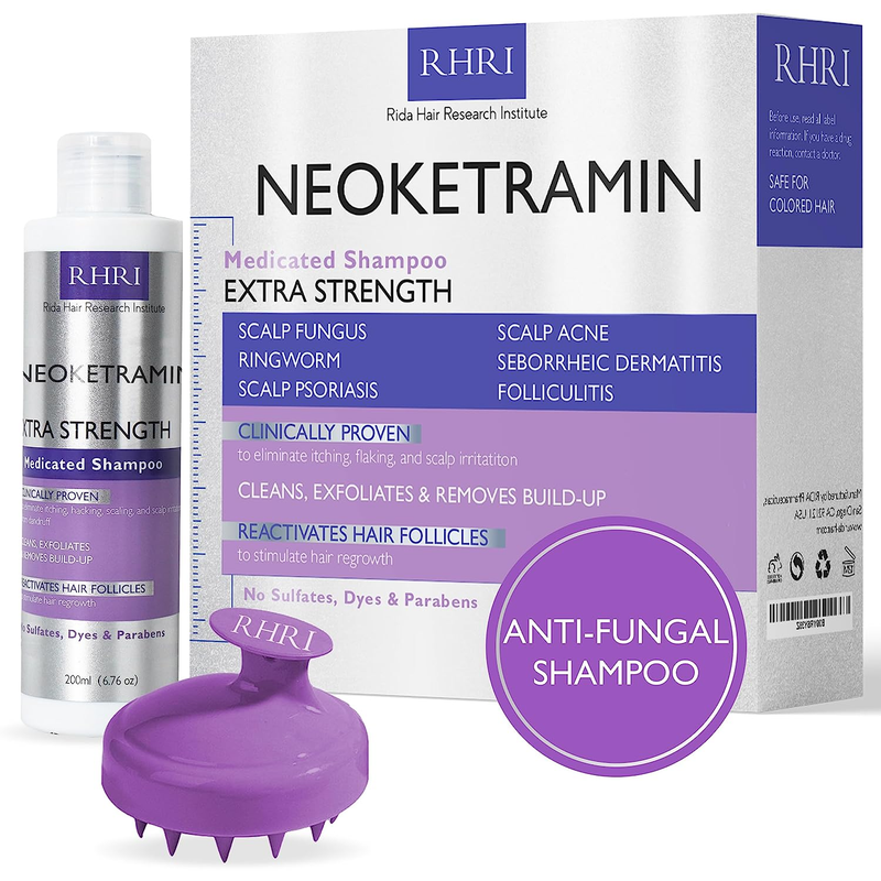 Anti-Fungal Shampoo for Men & Women - Anti-Dandruff Medicated Shampoo Dry Scalp