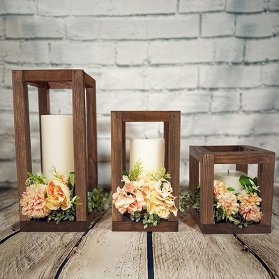Candle lantern centerpieces on sale wedding