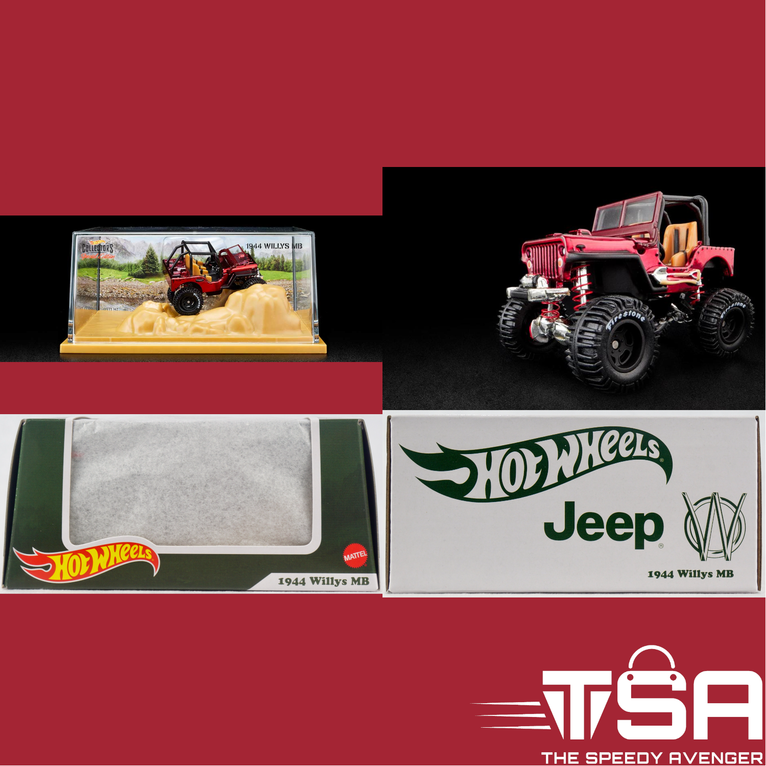 Hot Wheels HWC RLC Exclusive 1944 Willys MB Jeep Off-Road Limited Edition