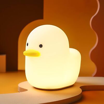 booborny Kids Night Lights for Bedroom Cute Lamp LED Duck Kawaii Lamp Silicone N