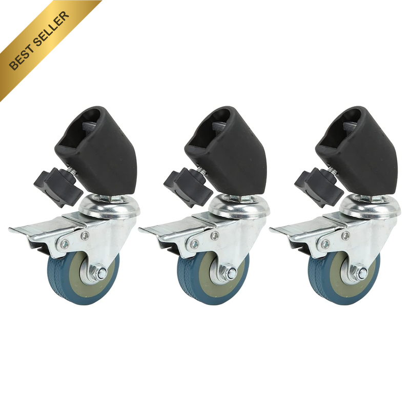 Professional Swivel Casters for Light Stands and Tripods, 22Mm Diameter Swivel C