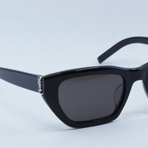 Pre-owned Saint Laurent Slm127/f 001 Black/black 53-20-145 Sunglasses Authentic