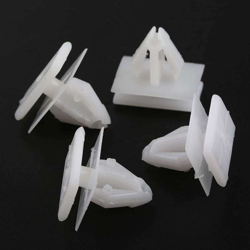 15PCS Rocker Panel Moulding Rivets, White Nylon Moulding Clips, Side Skirt Sill