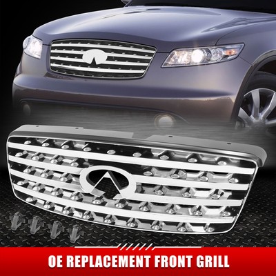 [Горизонтальная планка] Для передней решетки радиатора Infiniti FX35 в стиле OE 03-05 с прорезью для значка