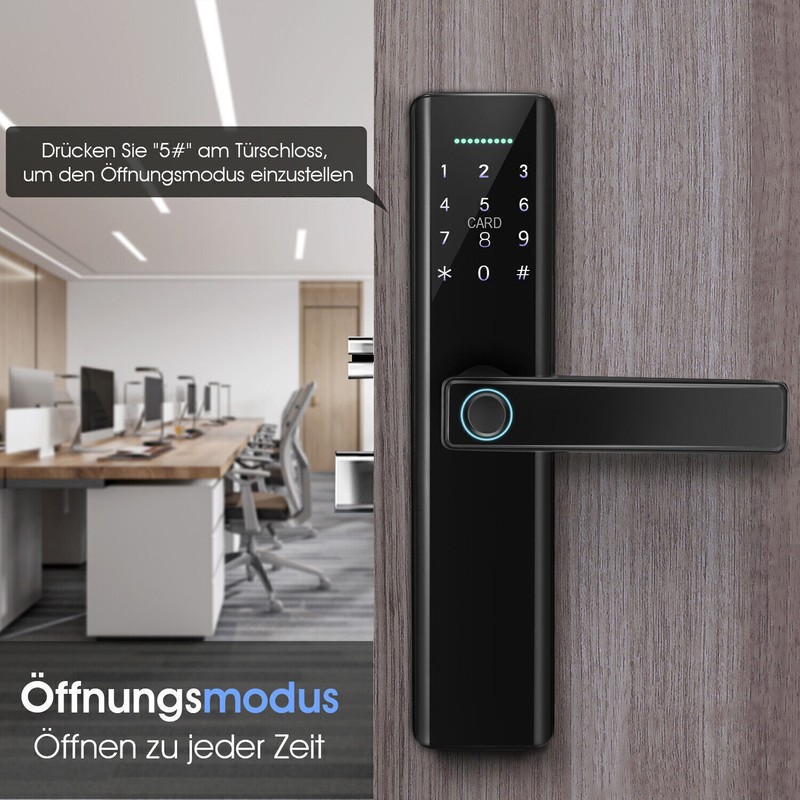 Elektronisches Fingerabdruck TÃ¼Rschloss App Wifi Fingerprint TÃ¼RÃ¶Ffner Schloss