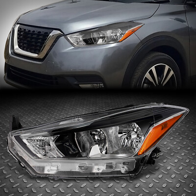 Для 18-20 Nissan Kicks OE Style левая хромированная/янтарная фара со стороны водителя